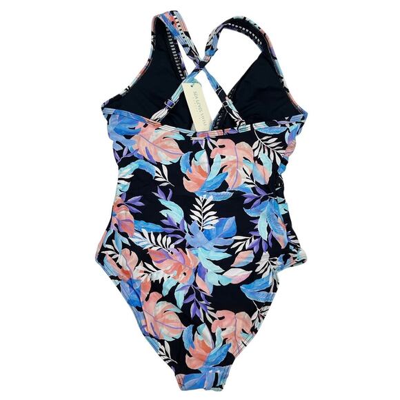 Sea Level Australia Botanica Spliced One Piece Floral Swimsuit Size US 4 NEW - Picture 6 of 7